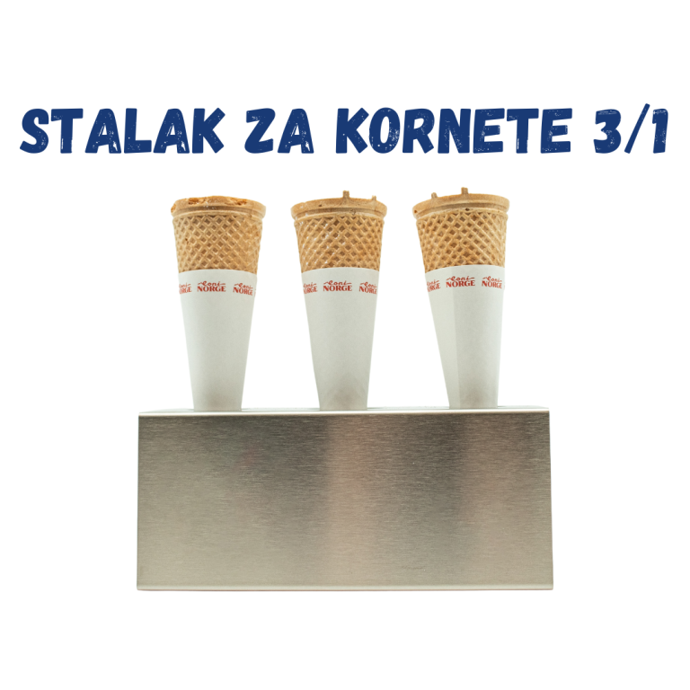 Stalak za Kornete s 3 mjesta - Ice Cream Cone Stand with 3 spaces