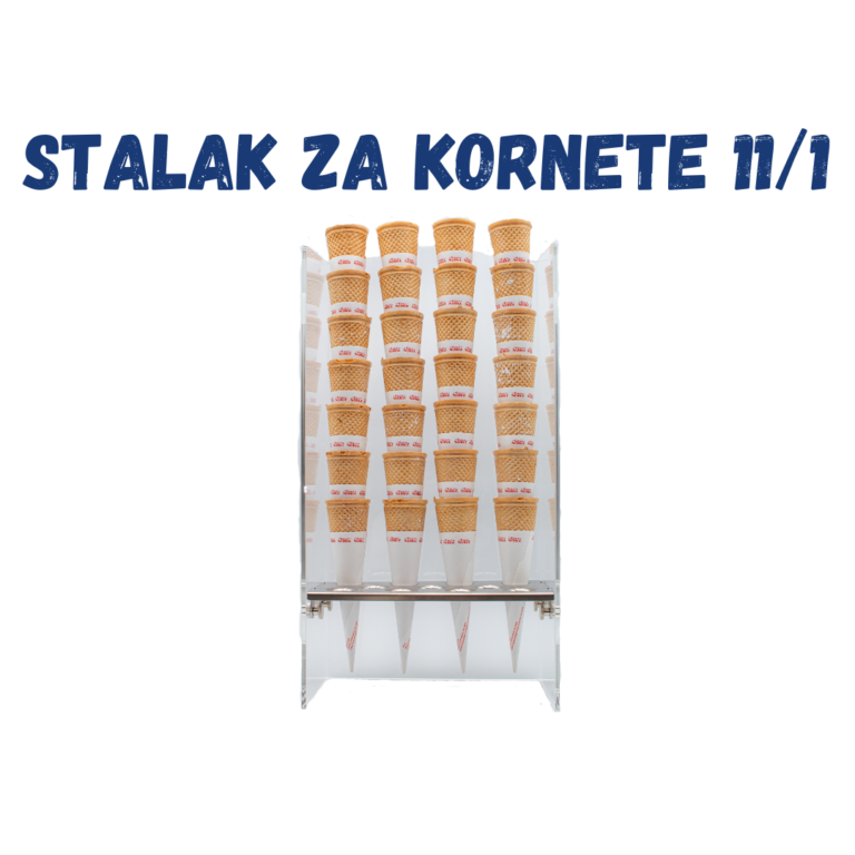 Stalak za Kornete s 11 rupa - Ice Cream Cone Stand with 11 holes