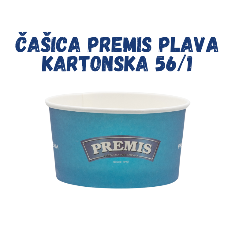 Plava Kartonska Premis Čašica 56/1 - Premis Blue Paper Cup 56/1