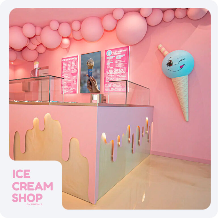 Ice cream shop social media